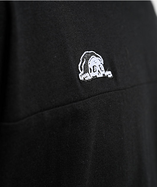 Lurking Class by Sketchy Tank Spiked Chain Black Knit T-Shirt