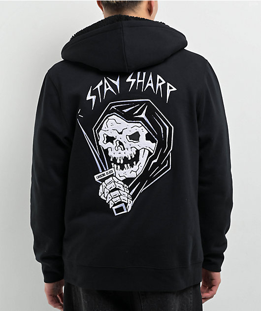 Lurking Class by Sketchy Tank Stay Sharp Black Zip Hoodie | Zumiez