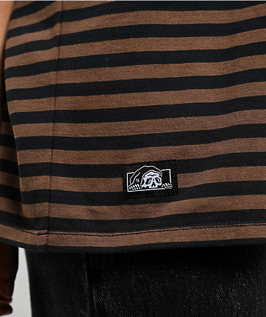 Lurking Class by Sketchy Tank Stay Sharp Brown & Black T-Shirt