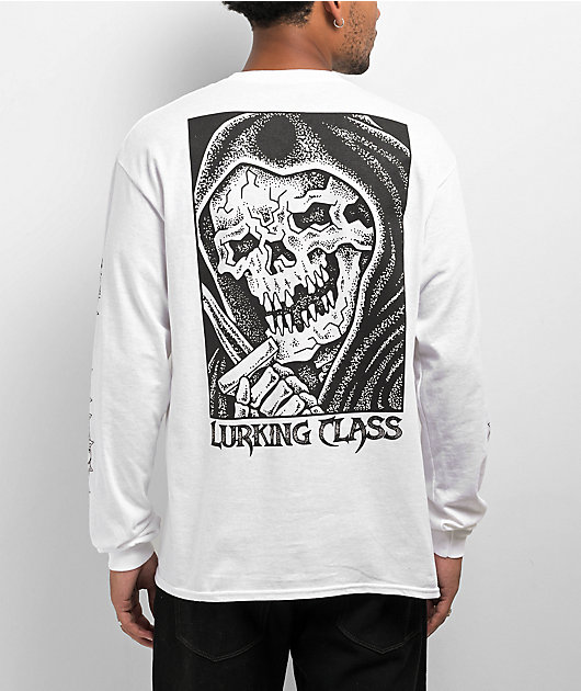 Lurking Class by Sketchy Tank Stay Sharp White Long Sleeve T