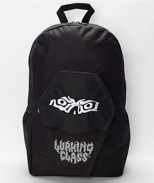 Lurking Class by Sketchy Tank Terror Eyes Black Backpack