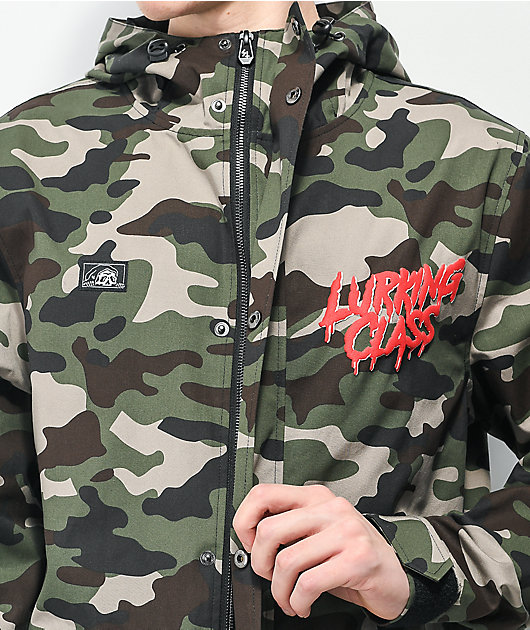 Lurking Class by Sketchy Tank Tri Camo Hooded Jacket