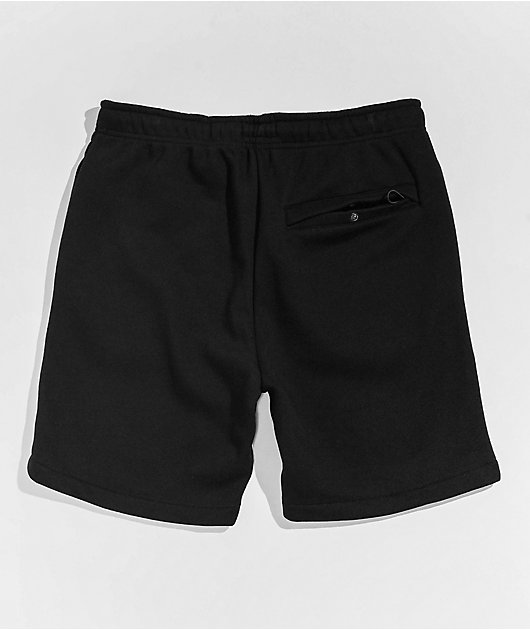 plain black sweat shorts