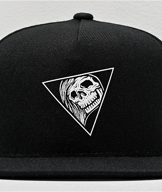 Lurking Class by Sketchy Tank Triangle Black Snapback Hat