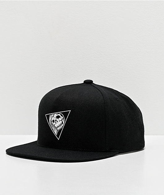 Lurking Class by Sketchy Tank Triangle Black Snapback Hat