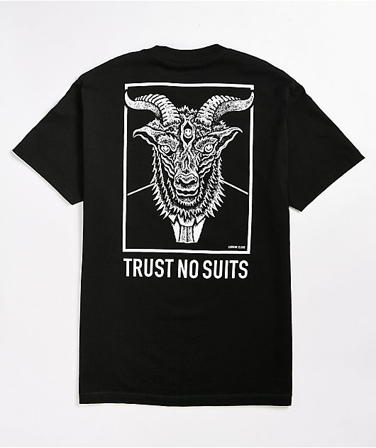 Lurking Class by Sketchy Tank Trust No Suits Black T-Shirt