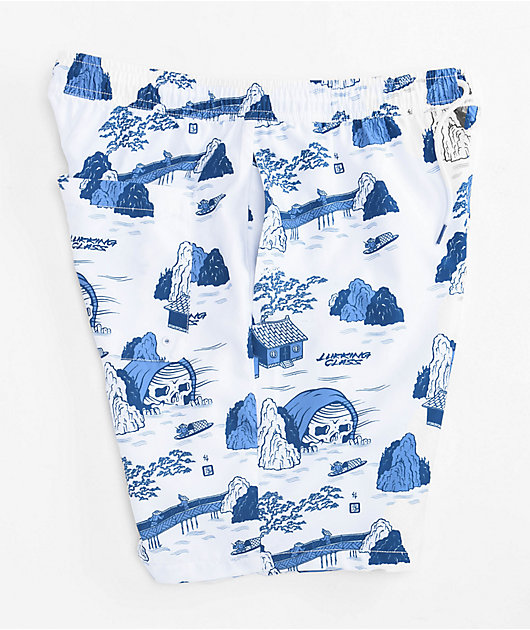 Lurking Class by Sketchy Tank Tucks White Board Shorts