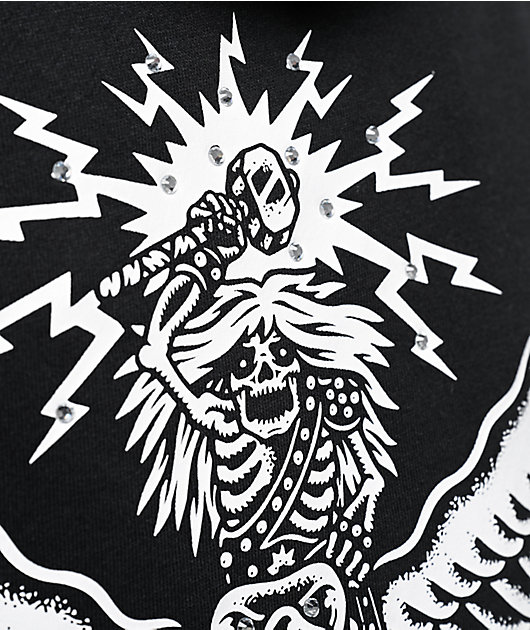 Lurking Class by Sketchy Tank Unchained Bodybag Black Zip Hoodie