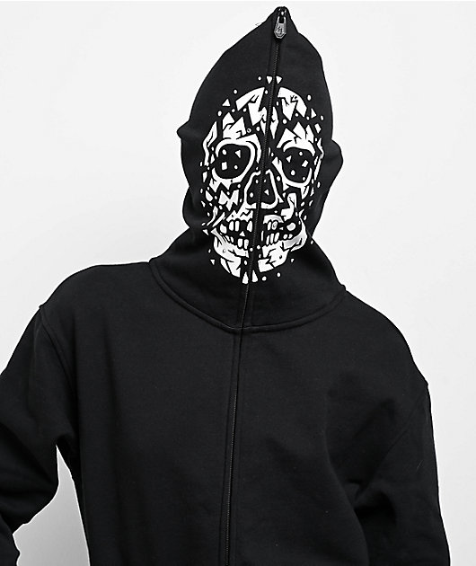 Lurking Class by Sketchy Tank Unchained Bodybag Black Zip Hoodie