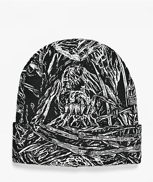 Lurking Class by Sketchy Tank Undead Box Lurker Black & White Camo Beanie