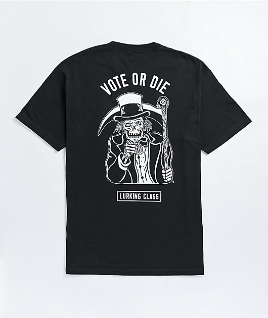 Lurking Class by Sketchy Tank Vote Or Die Black T-Shirt