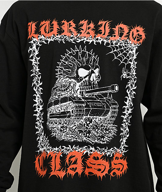 Lurking Class by Sketchy Tank War Machine Black Long Sleeve T-Shirt