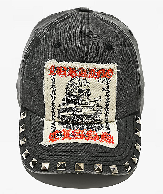 Lurking Class by Sketchy Tank War Machine Studded Grey Wash Snapback Hat