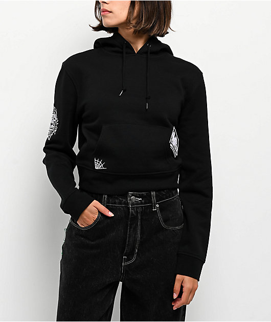 Lurking Class by Sketchy Tank Web Skull Black Zip Hoodie | Zumiez