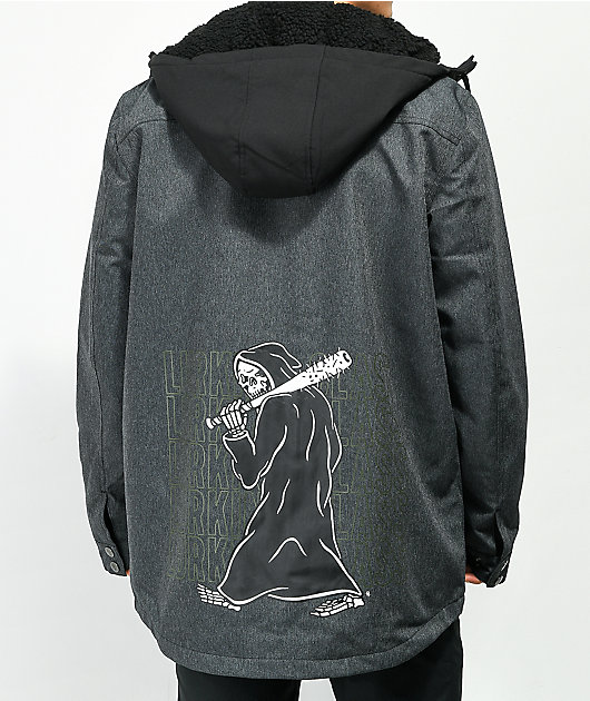 Lurking Class by Sketchy Tank Workwear Grey 10K Snowboard Jacket