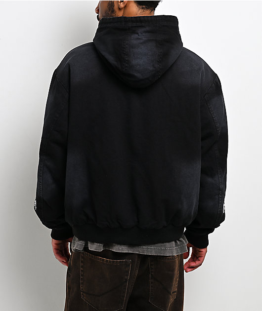 Lurking Class by Sketchy Tank You're Next Black Wash Canvas Work Jacket