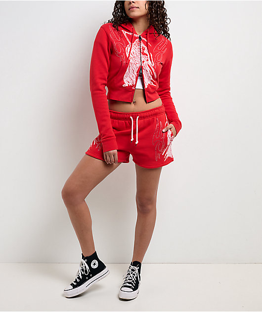 Lurking Class by Sketchy Tank You're Next Red Sweat Shorts