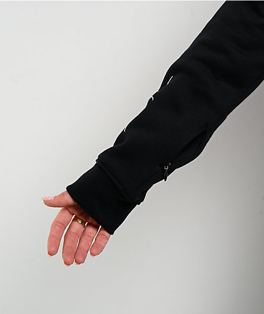 Lurking Class by Sketchy Tank x Kyle Grand Sin Black Crop Zip Hoodie