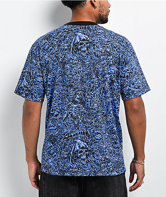 Lurking Class by Sketchy Tank x Matt Stikker Madness Blue Knit T-Shirt