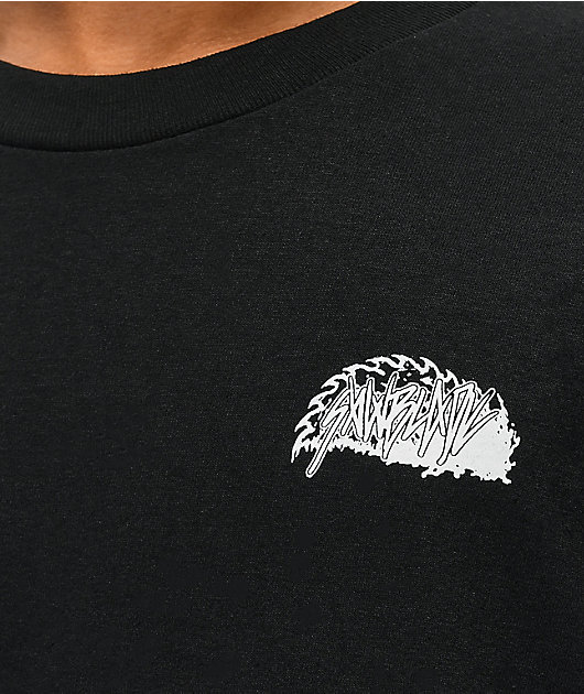 Lurking Class by Sketchy Tank x Sawblade Down With My Demons camiseta negra