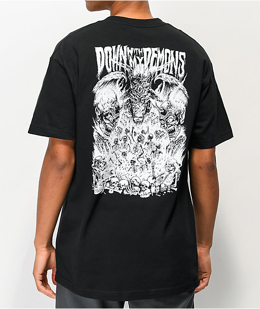 Lurking Class by Sketchy Tank x Sawblade Down With My Demons camiseta negra