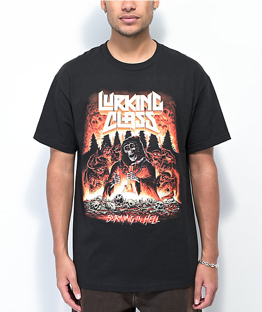 Lurking Class by Sketchy Tank x Stikker Burn Black T-Shirt