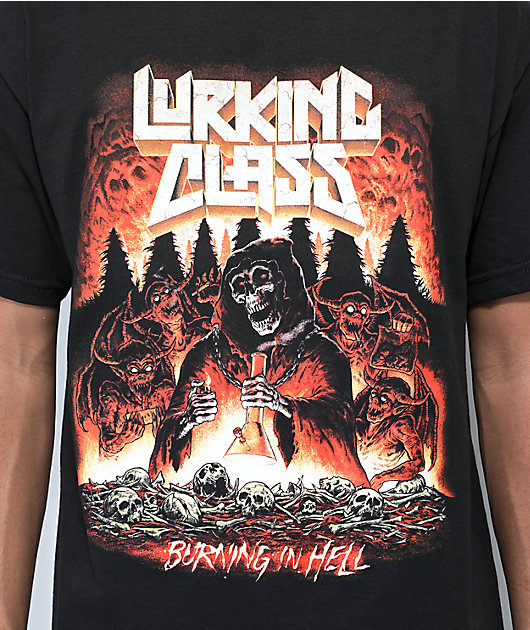 Lurking Class by Sketchy Tank x Stikker Burn Camiseta negra