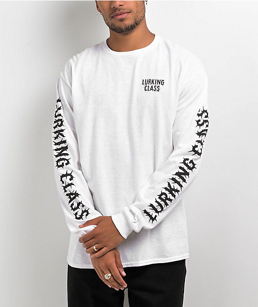 Lurking Class by Sketchy Tank x Strikker Infestation White Long Sleeve  T-Shirt