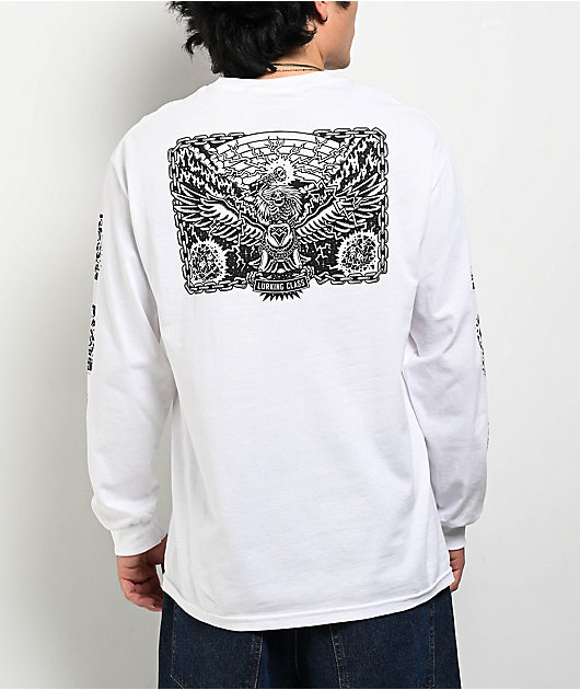 【THUG CLUB】関税込☆Cross T Long Sleeve ホワイト Thug Club】 Cross T Long Sleeve