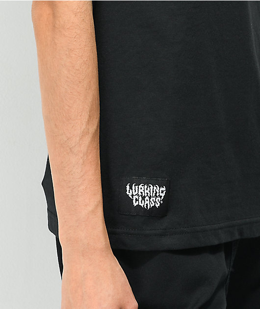 Lurking Class por Sketchy Tank Barbed Coffin Camiseta negra con bolsillo