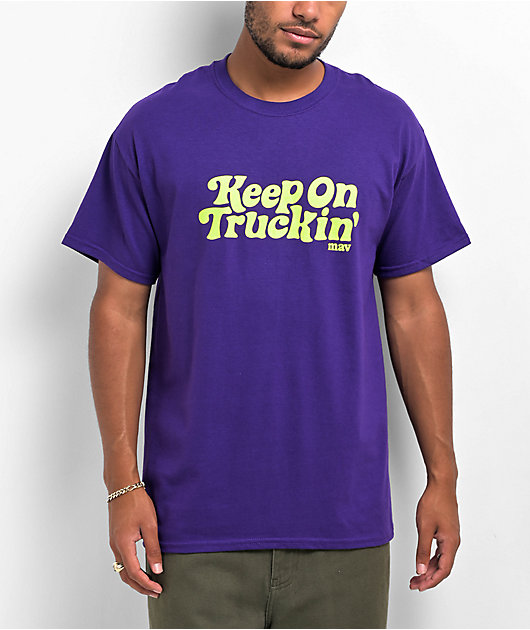 MAV Keep On Truckin Purple T-Shirt | Zumiez | V-Shirts