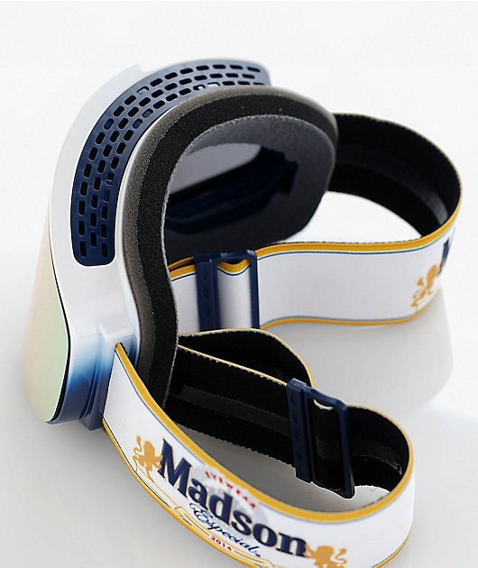 Madson Cylindro Cerveza White Snowboard Goggles