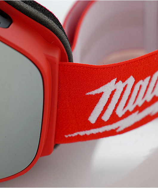 Madson Cylindro Wisconsin Red Snowboard Goggles