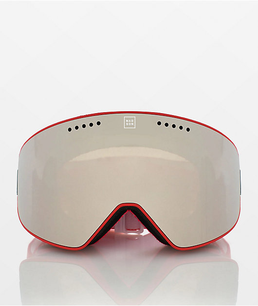 Madson Cylindro Wisconsin Red Snowboard Goggles