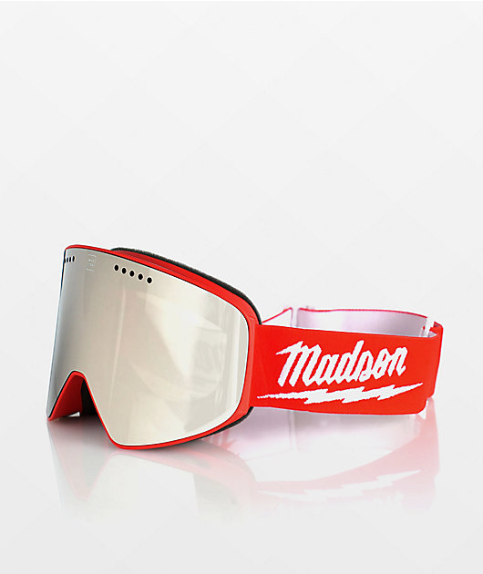 Madson Cylindro Wisconsin Red Snowboard Goggles