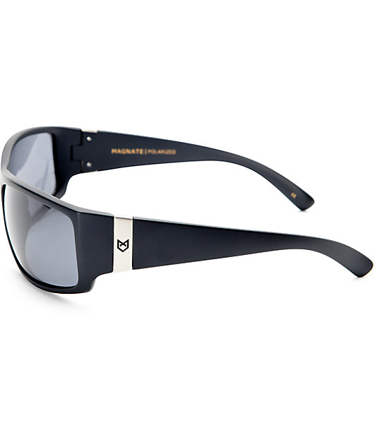 Madson Magnate Black Matte & Grey Polarized Sunglasses
