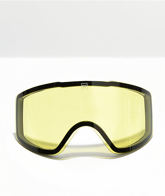 Madson Magneto Gold Chrome Mirror Snowboard Goggles