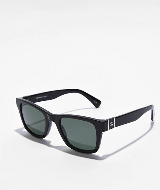 Madson Memphis Gloss Black Polarized Sunglasses