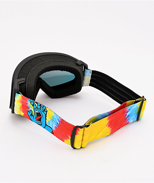 Madson x Santa Cruz Cylindro Screaming Hand Tie Dye gafas de snowboard