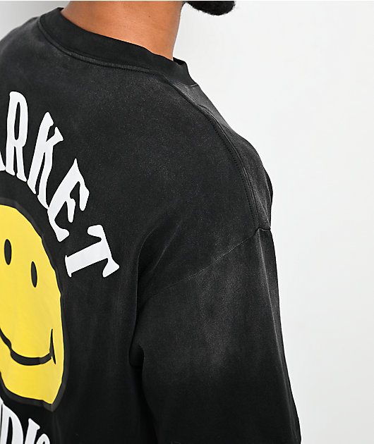 Market Studios Smiley Lockup Black T-Shirt