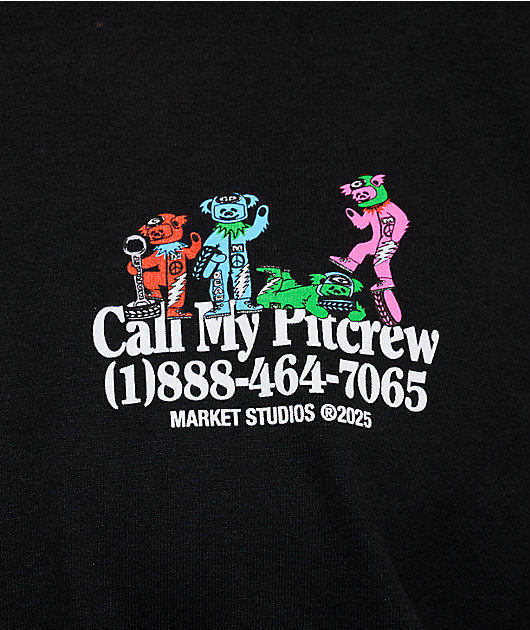 Market Studios x Grateful Dead Call My Pit Crew Black T-Shirt