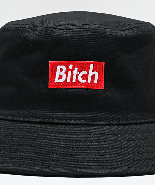 Married To The Mob Bitch In A Box Black Bucket Hat