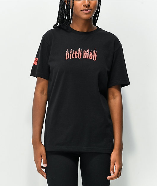 Married To The Mob Bitch Mob Black T-Shirt