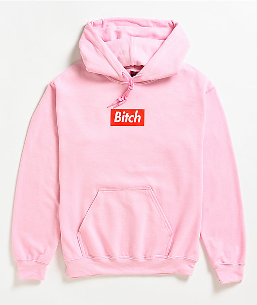 Married To The Mob Bitch Pink Hoodie