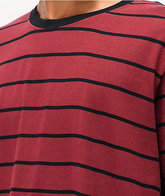 Variant Alternativ hånd Matix Gordie Striped Red & Black Knit T-Shirt
