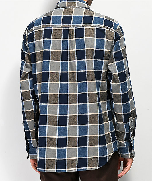 khaki flannel shirt