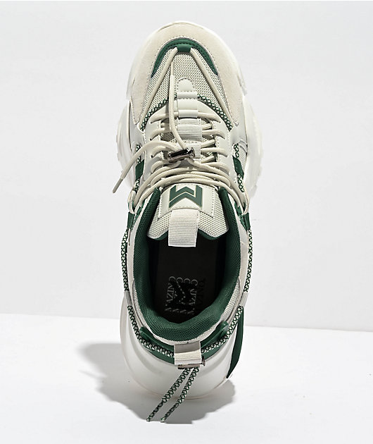 Mazino Oasis Taupe & Green Shoes
