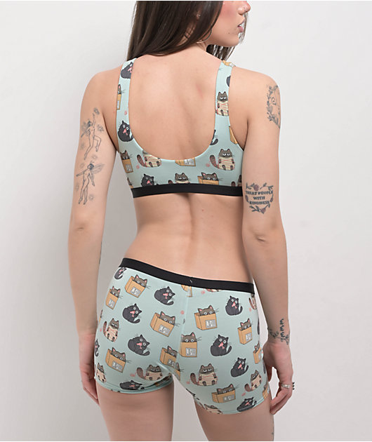 MeUndies Cats Being Cats UltraModal Core Boyshort Underwear