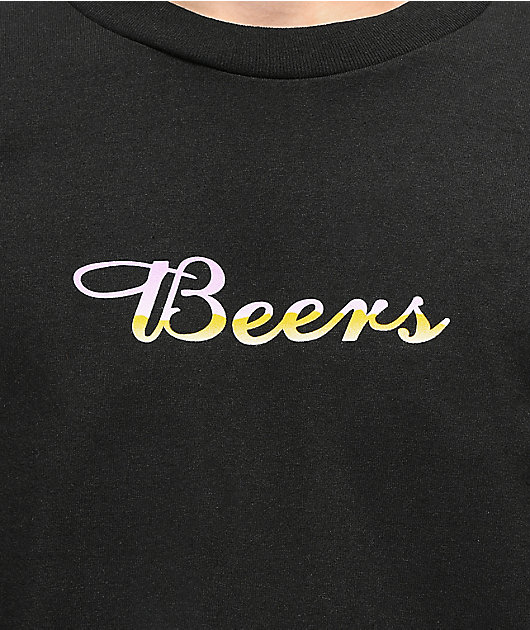 Meet Here For Beers Racing Team Black Long Sleeve T-Shirt