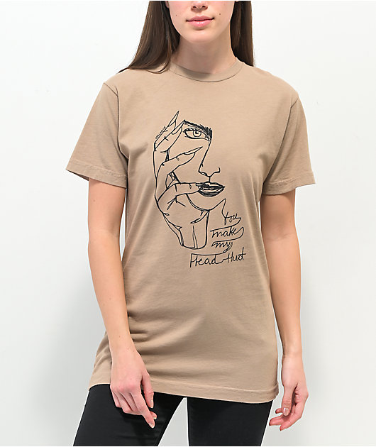 Melodie Headache Tan T-Shirt | Zumiez